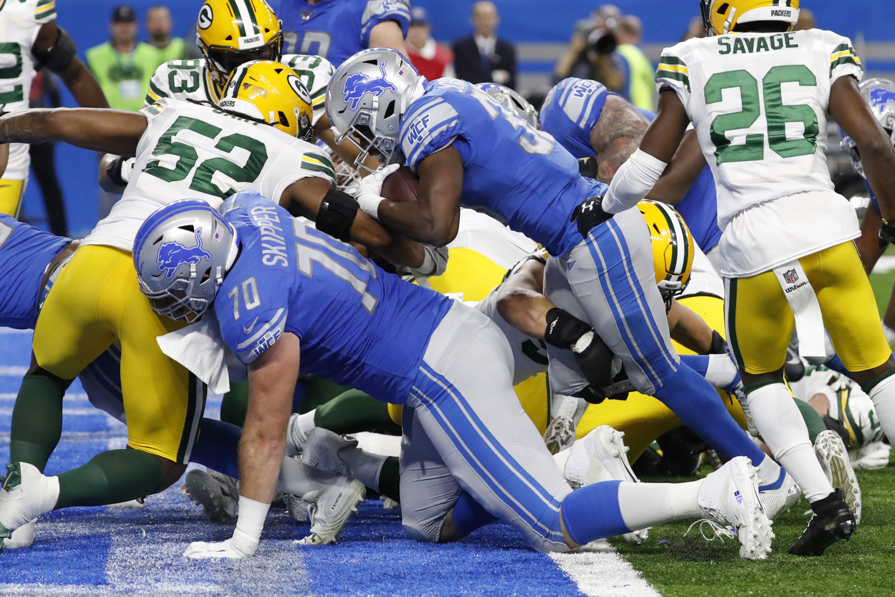 Packers 23, Lions 20